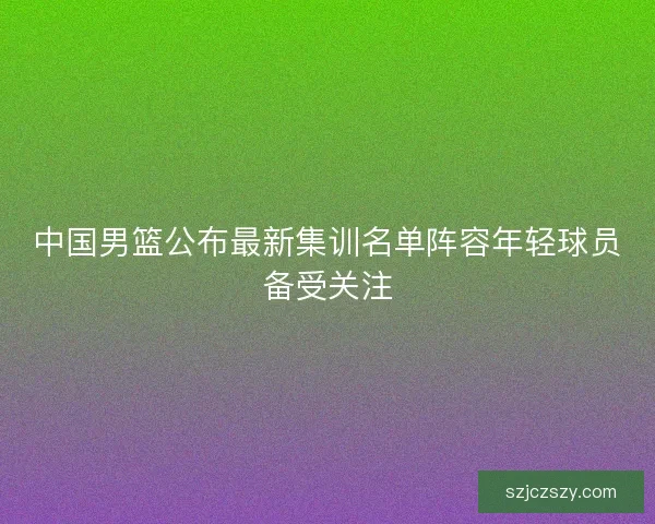 中国男篮公布最新集训名单阵容年轻球员备受关注 中国男篮公布最新集训名单阵容年轻球员备受关注